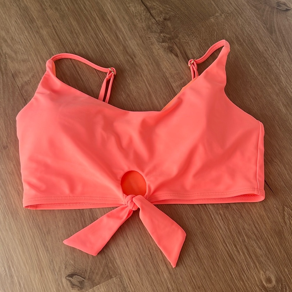 Cute coral color swim top